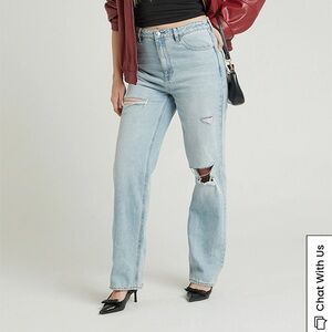 Pacsun 90s Boyfriend Distressed Light Blue Jeans